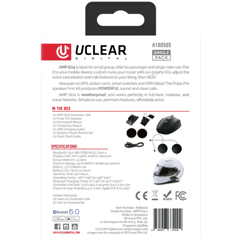 UCLEAR AMP GO4 SINGLE SET, MAX 4 BRUKERE