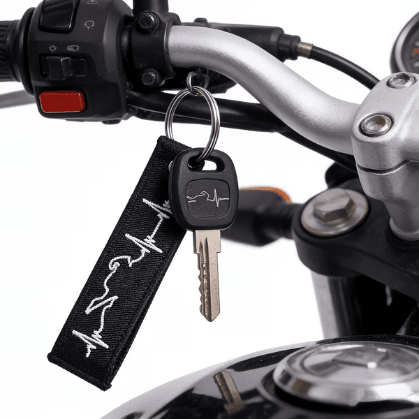 Nøkkelring Hart beat bike Hvit