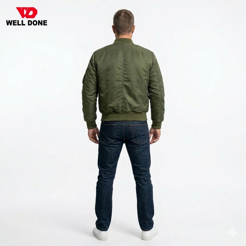 WD Bomber jakke Olivengrønn