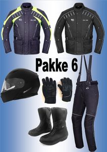 Hovedbilde   MC PAKKE 6, FULL PAKKE:jakke,bukse,hjelm,støvler,hansker