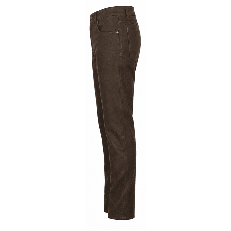 WD 414BR BRUN JEANS I NUBUCKSKINN STONE WASH